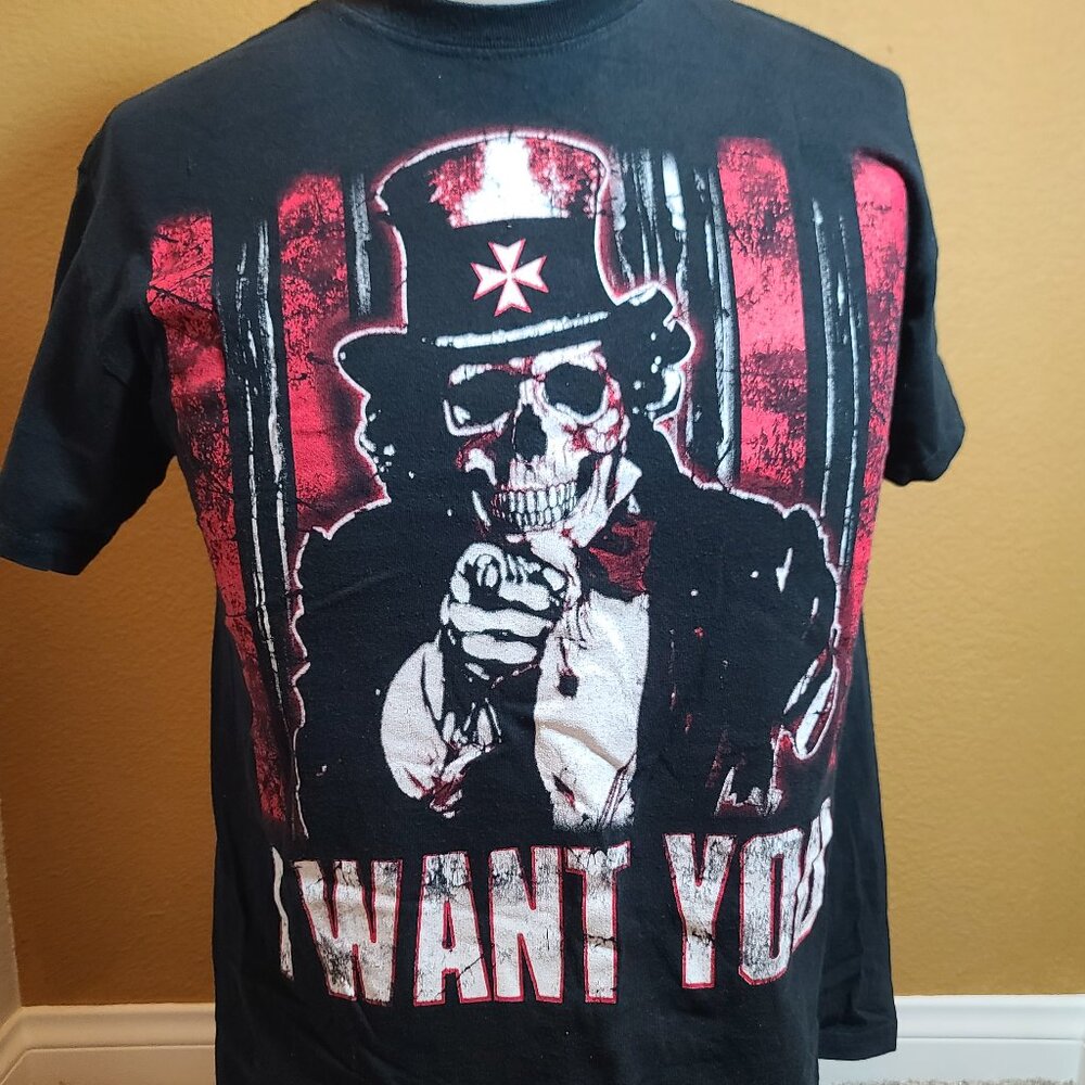 *Rare*  2010 vintage TNA Wrestling Crimson Tommy Mercer Adult Medium black